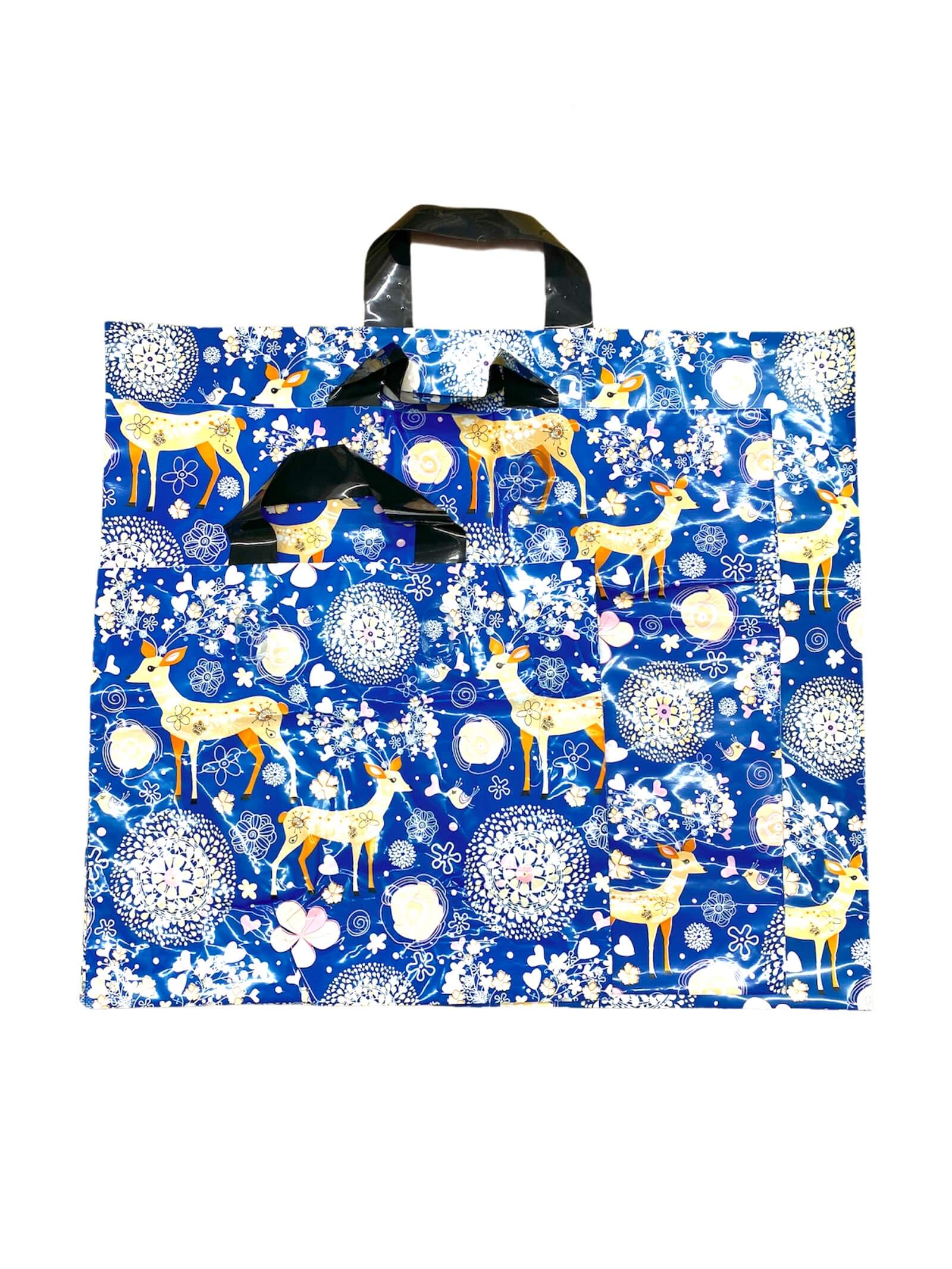 EDITION NOEL MOYEN FORMAT - Sacs plastiques magasin motif (x50) | Grossiste-pro