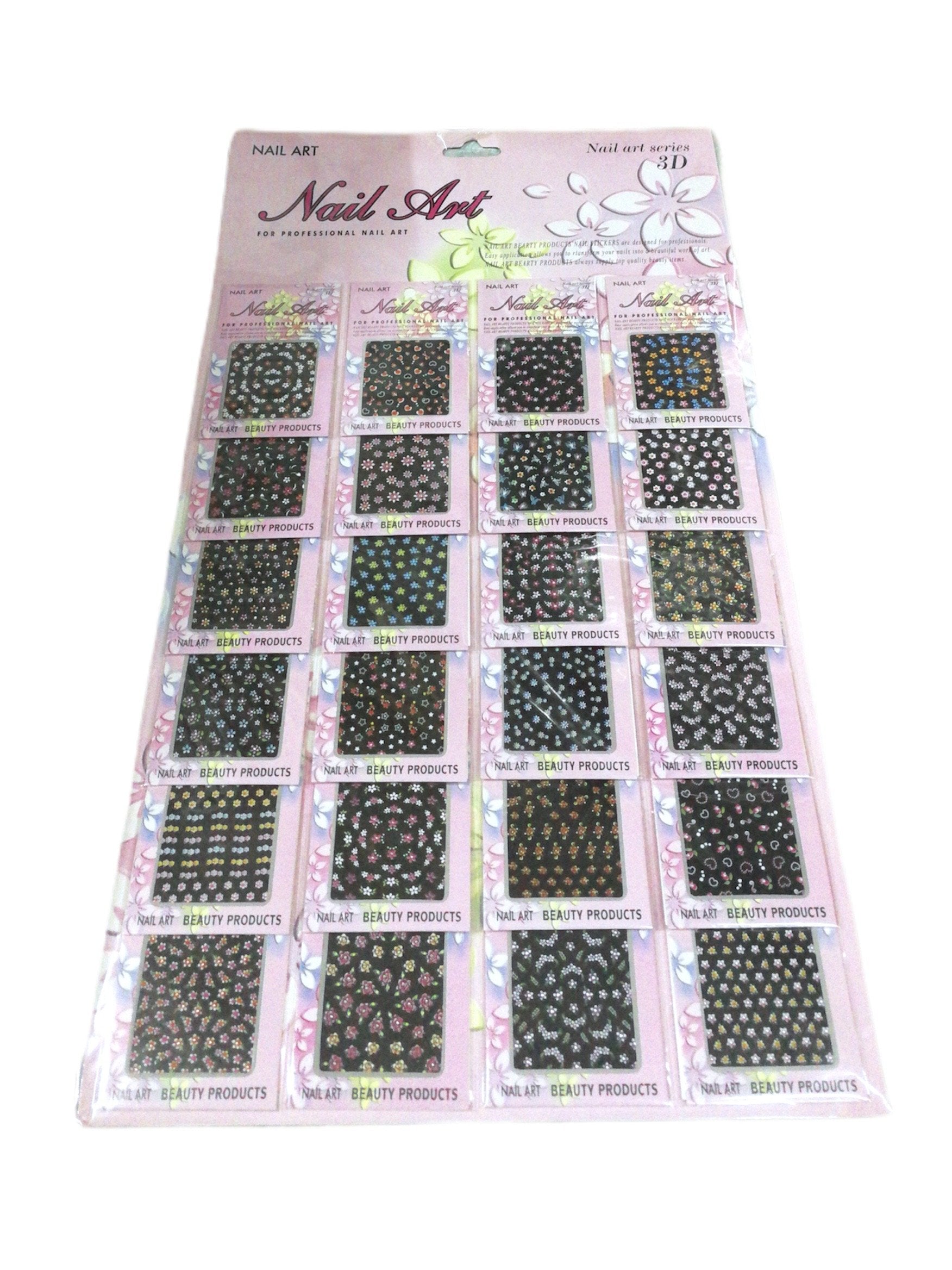 LOT DE 24 - Stickers autocollant nail art ongles 0,50€/unité | Grossiste-pro