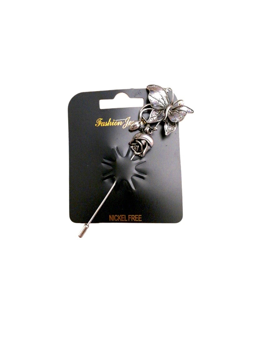 Broche épinglette papillon (x6)