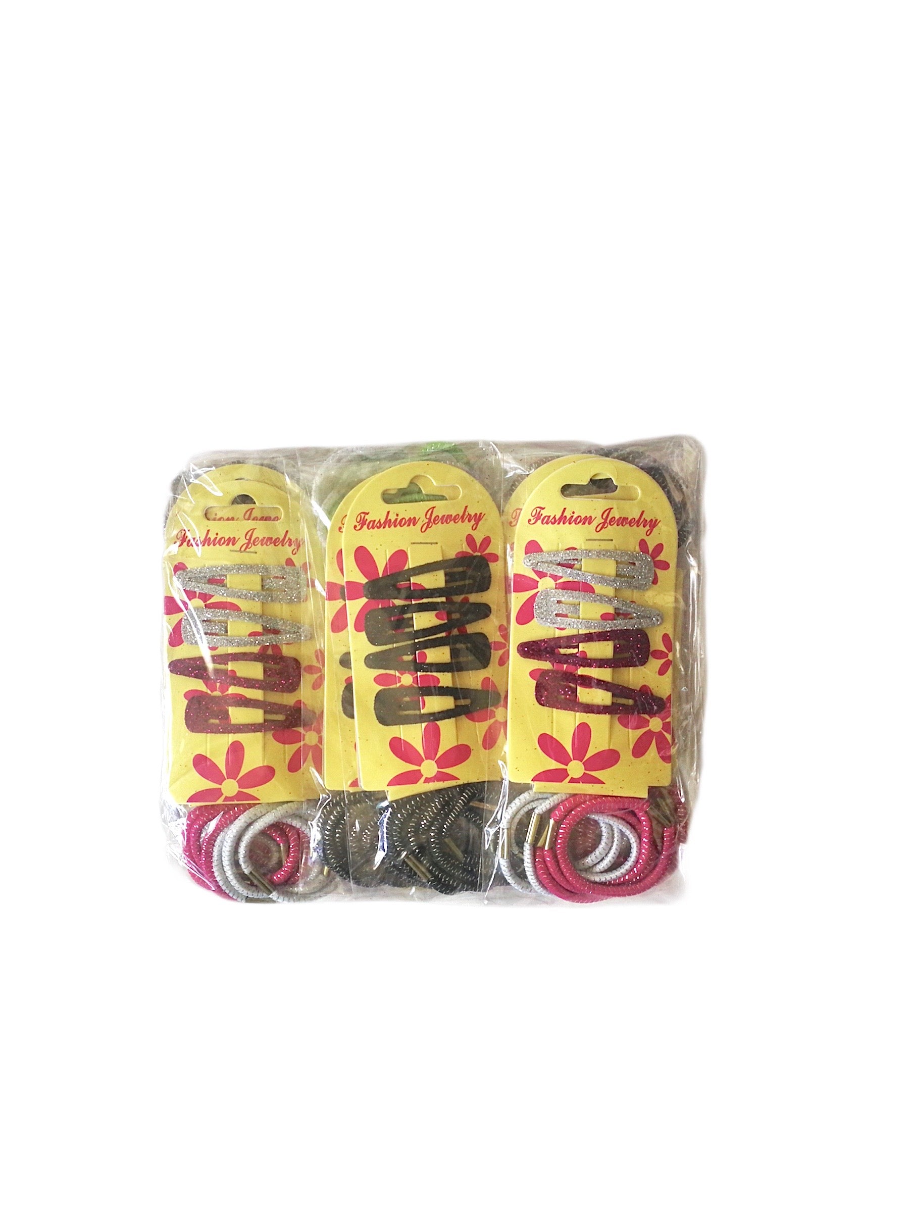 Plaques de Barrettes + Élastiques couleurs (x12) 0,75€/plaque