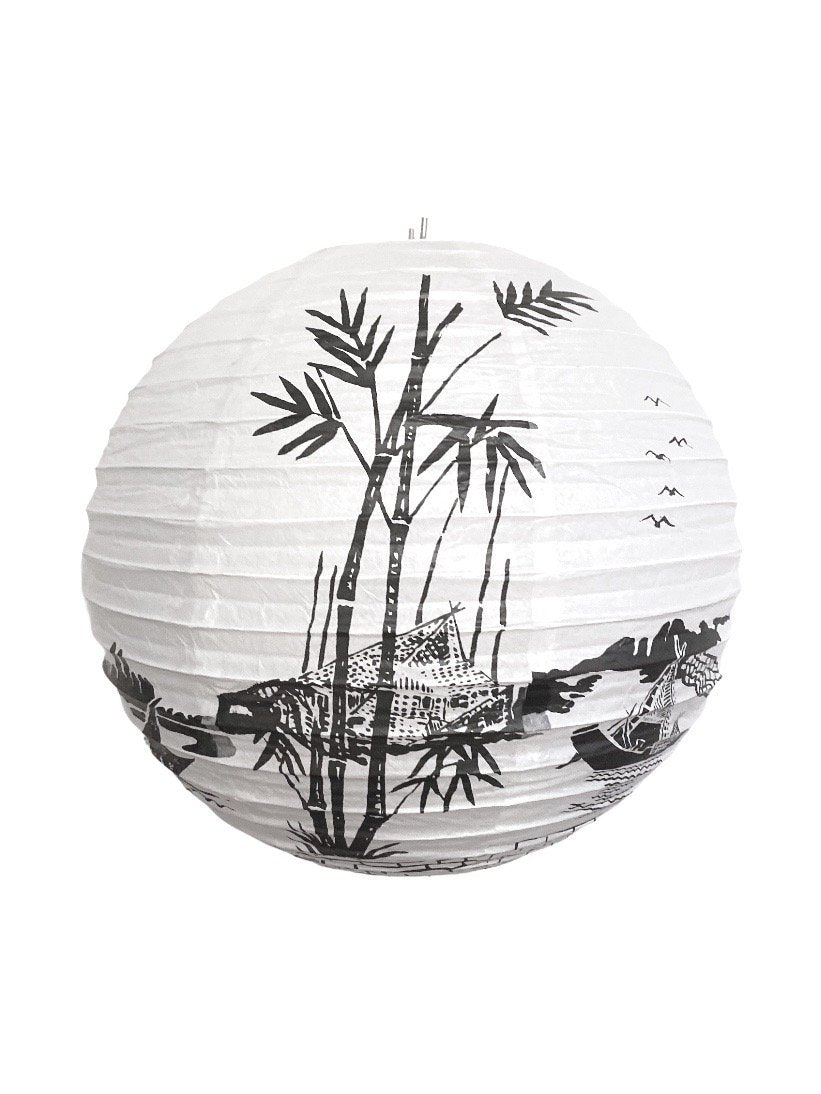 EXCLU LOT DE 12 - Lanterne décorative papier 45cm 1,00€/unité | Grossiste-pro