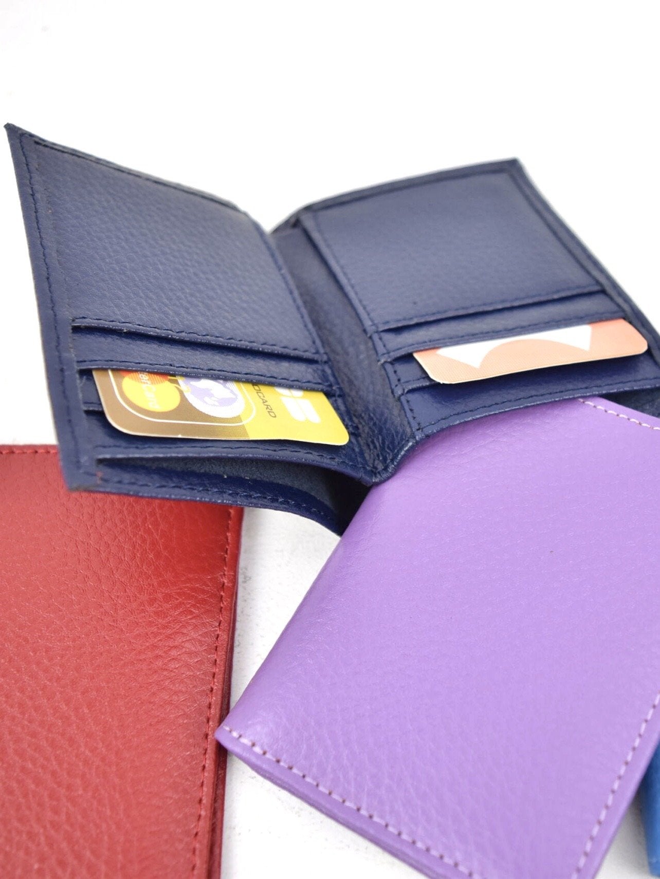 LOT DE 12 - Portefeuille compact Croûte de cuir de vachette 2,00€/unité | Grossiste-pro