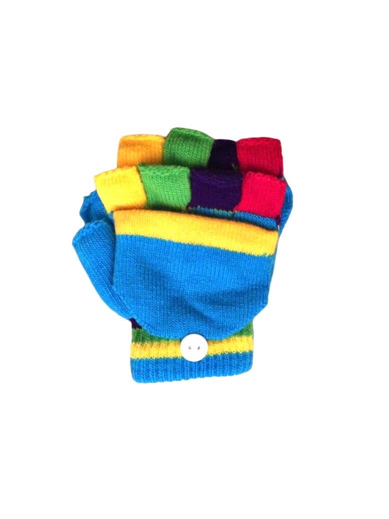 Gants mitaines moufles multicouleur enfant (x12) 0,80€/paire | Grossiste-pro