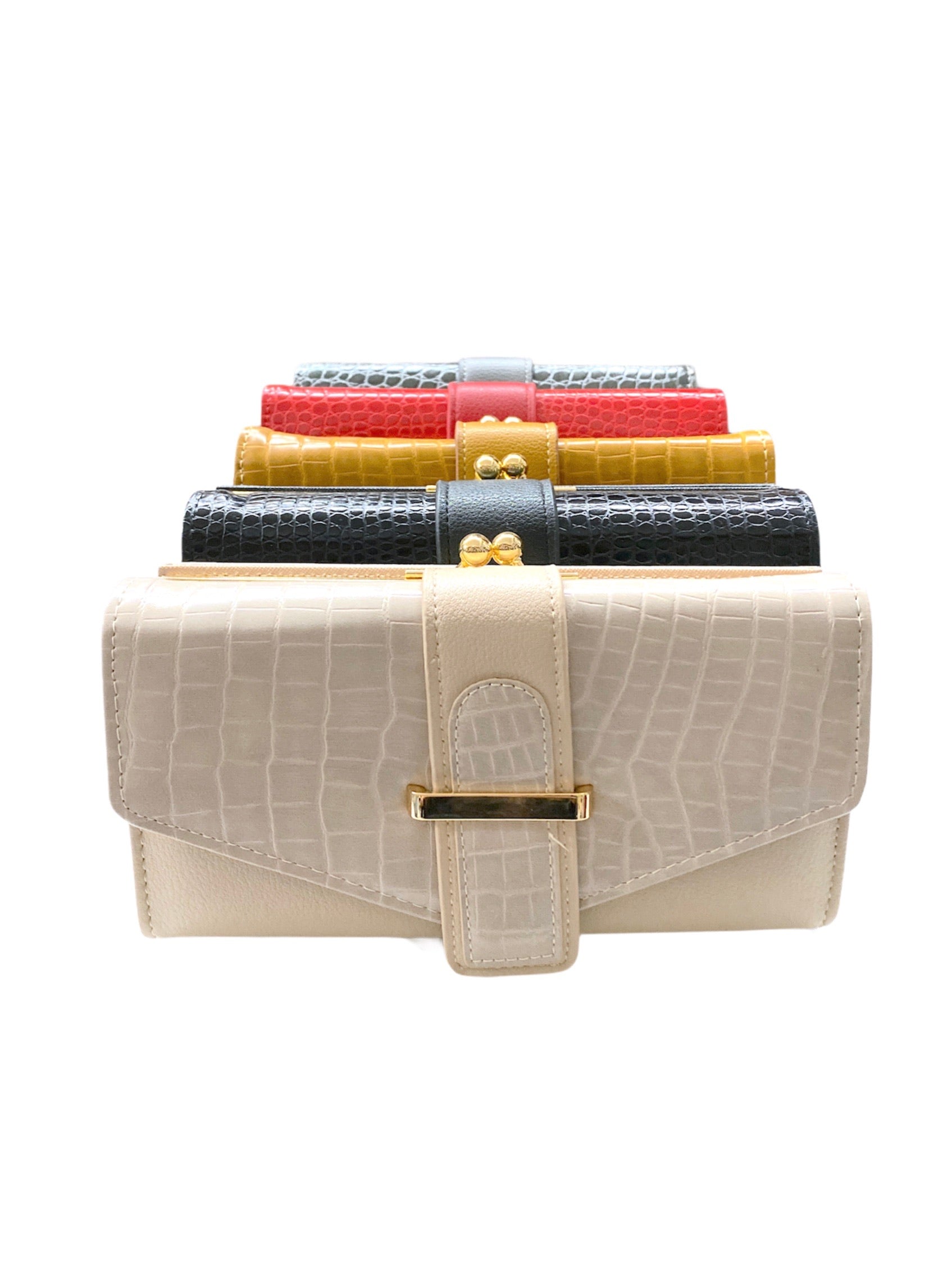 Portefeuilles compagnon effet croco (x6)