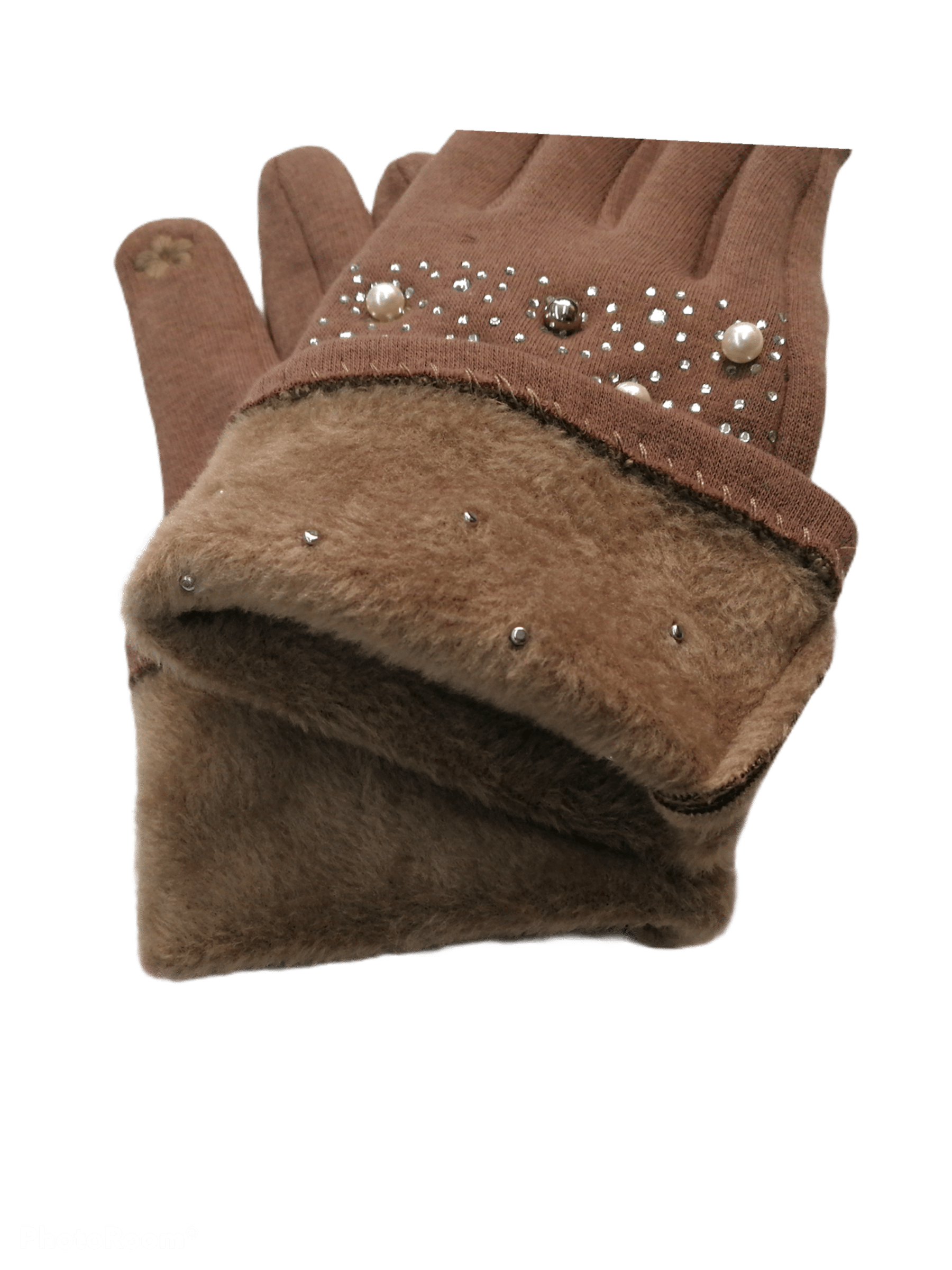Gants tactiles perles doublure (x12) 3,50€/paire | Grossiste-pro