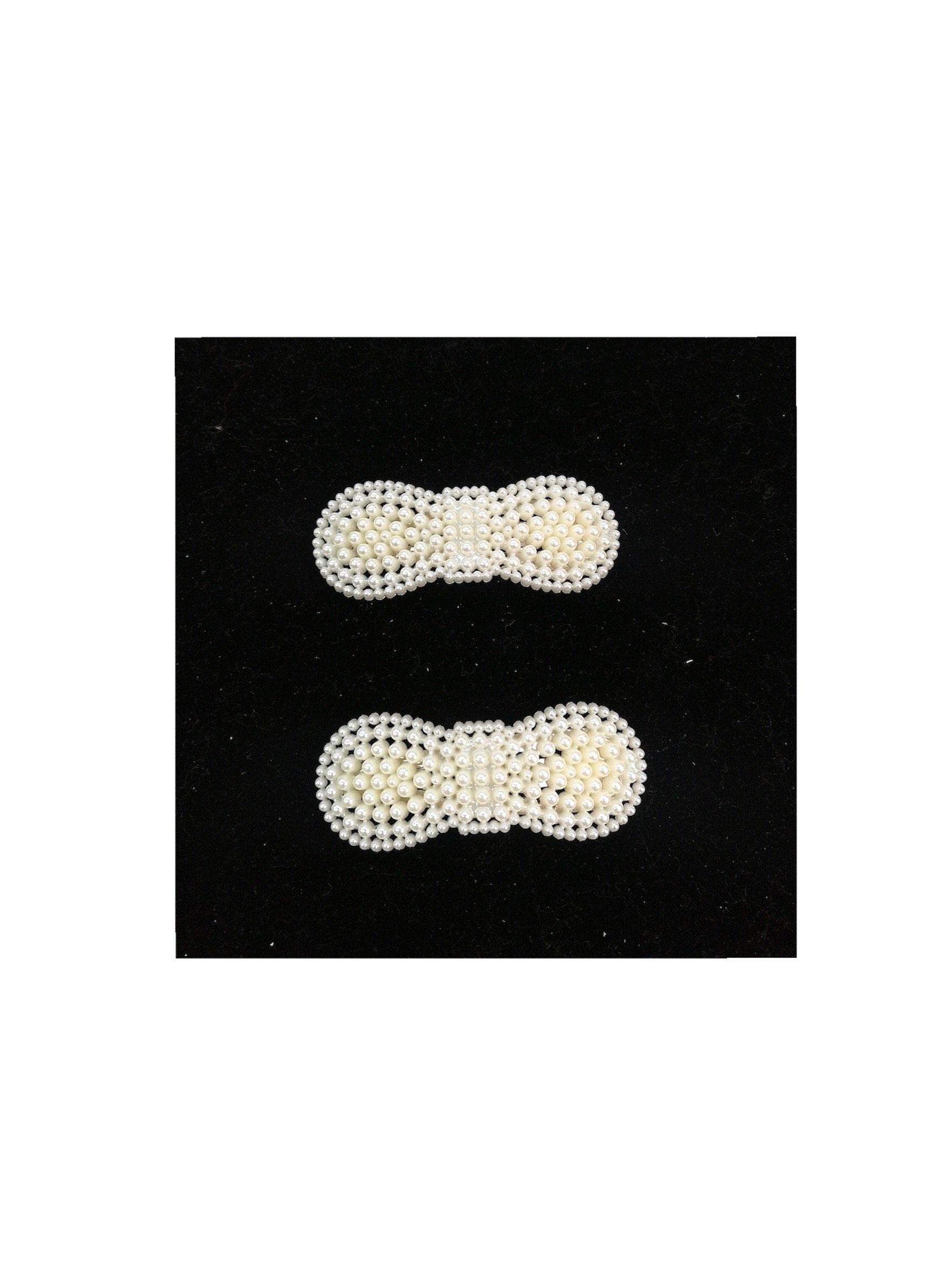 LOT DE 12 - Barrettes Pinces perles noeud rond 0,60€/unité | Grossiste-pro