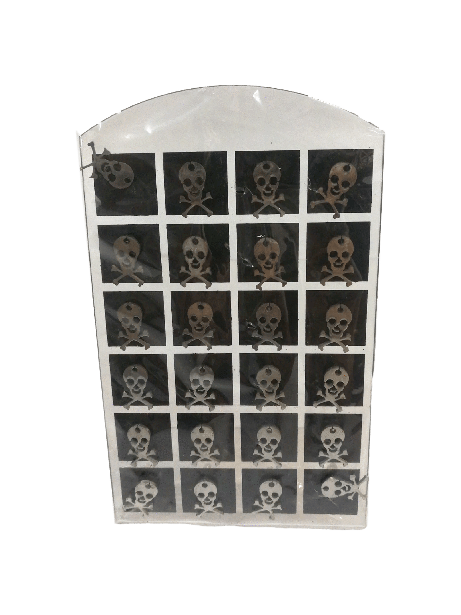 LOT DE 12 - Boucles d'oreilles motif tête mort 0,62€/paire | Grossiste-pro