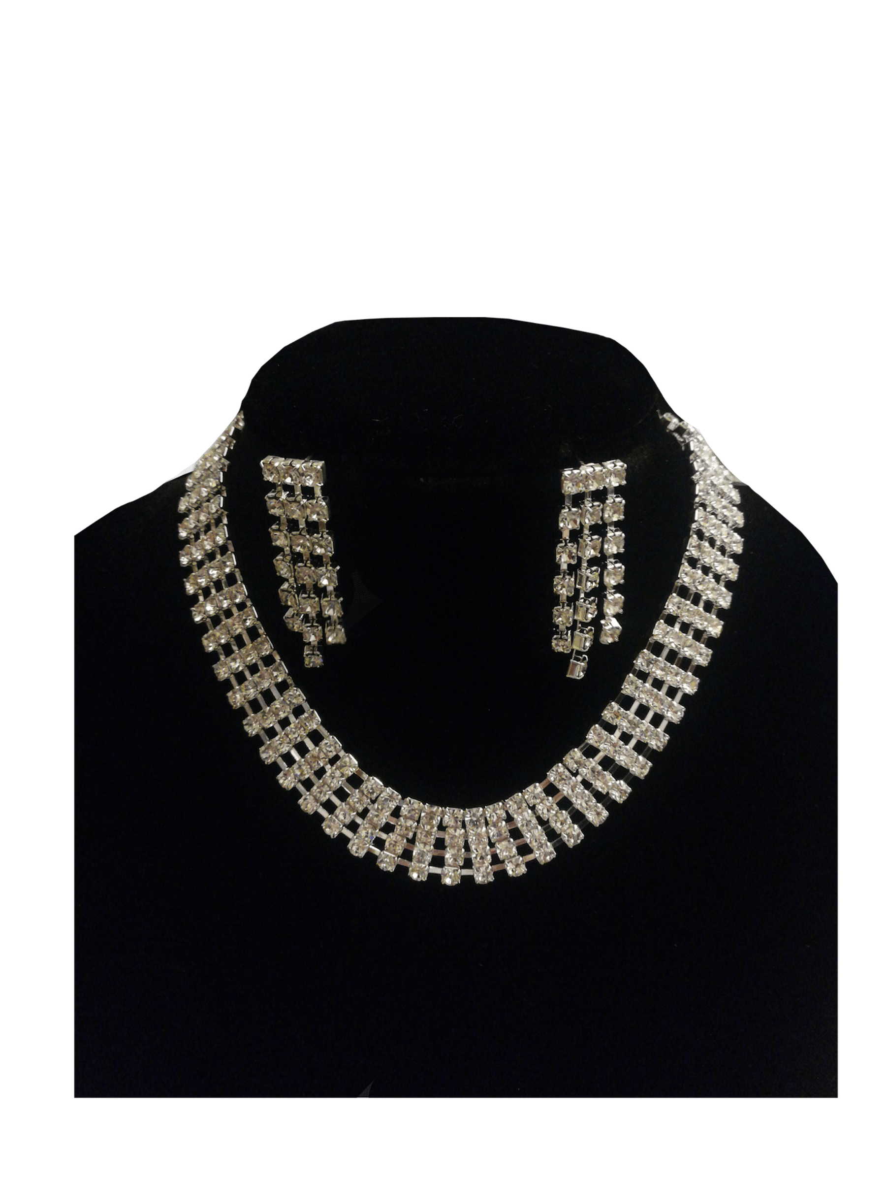 MARIAGE - LOT DE 3 - Parure Collier Boucles d'oreilles tour de cou 4,90€/unité | Grossiste-pro