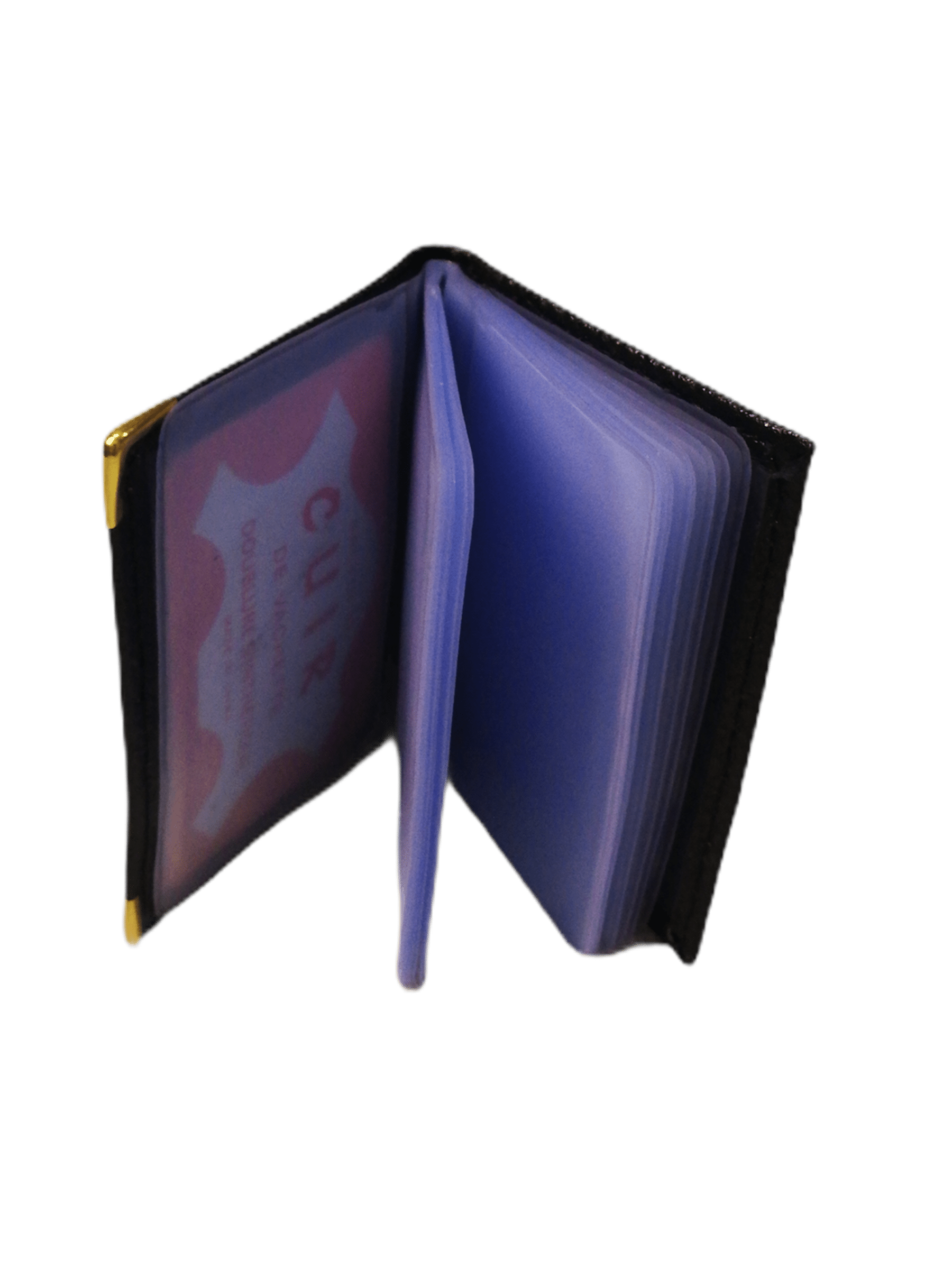 LOT DE 12 - Porte-cartes Croûte de cuir de vachette #N-016 1,30€/unité - Grossiste-pro