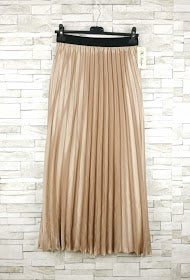 jupe plissée satinée