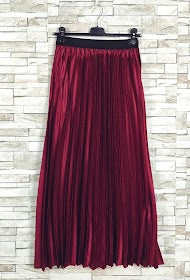jupe plissée satinée