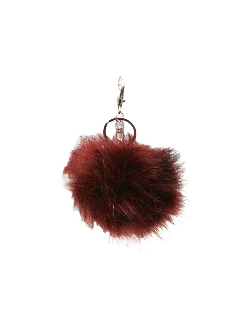 LOT DE 12 - Porte-clé pompon fausse fourrure 1,50€/unité | Grossiste-pro