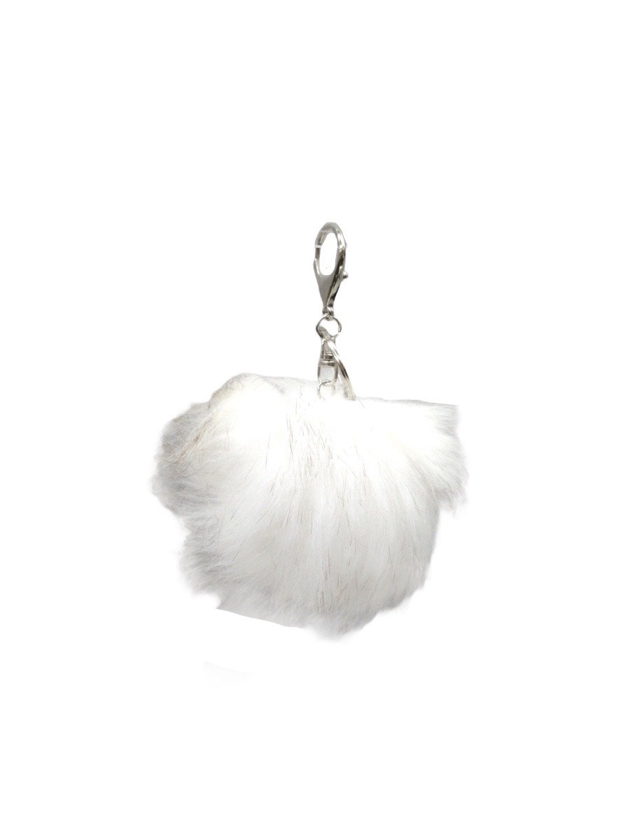 LOT DE 12 - Porte-clé pompon fausse fourrure 1,50€/unité | Grossiste-pro