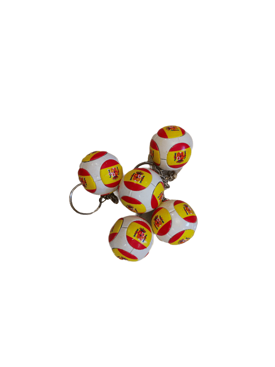 LOT DE 12 - Porte-clé foot drapeau Espagne 0,80€/unité | Grossiste-pro