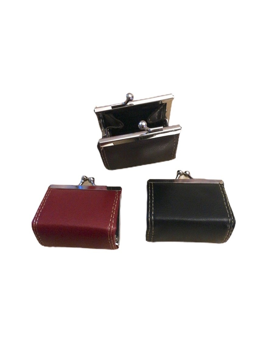 LOT DE 12 - Porte-monnaie mini à fermoir clic-clac 1,00€/unité | Grossiste-pro