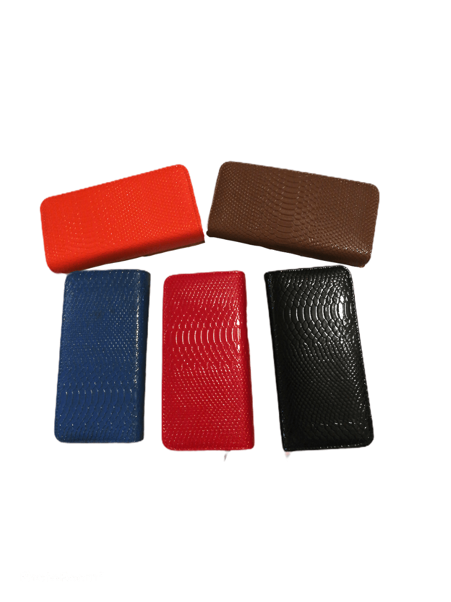 LOT DE 6 - Portefeuille compagnon effet croco brillant 3,50€/unité | Grossiste-pro