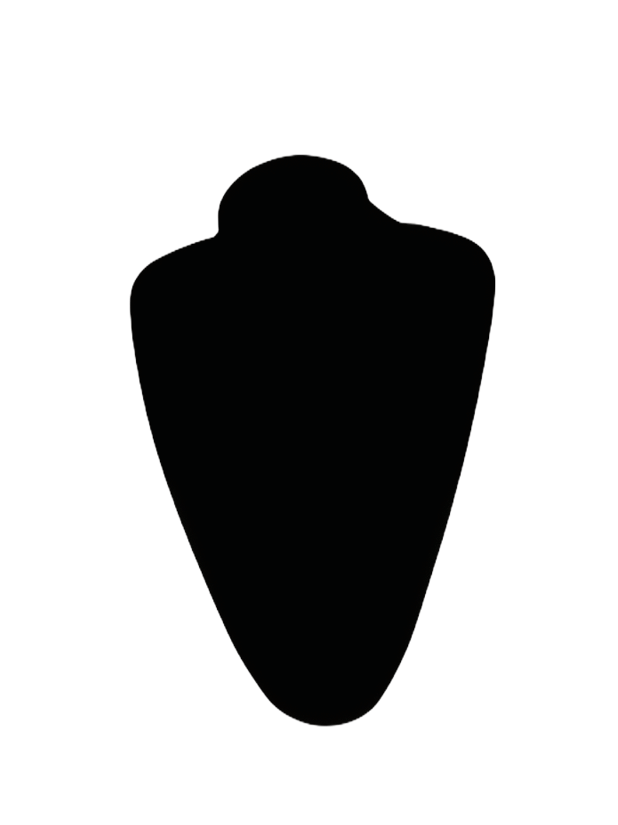 Présentoir buste Collier velours | Grossiste-pro