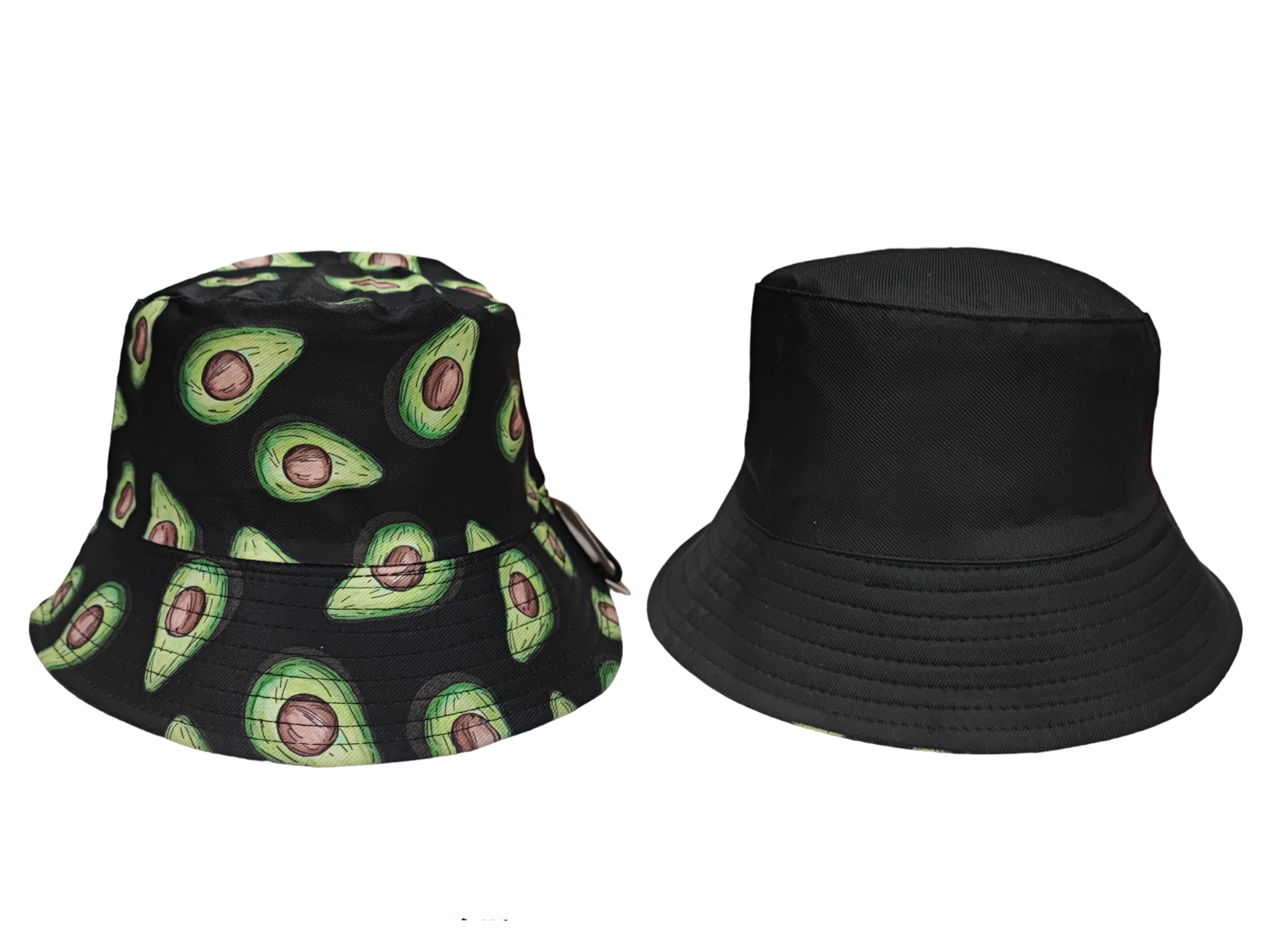 Chapeaux bob réversible motif avocat (x12)
