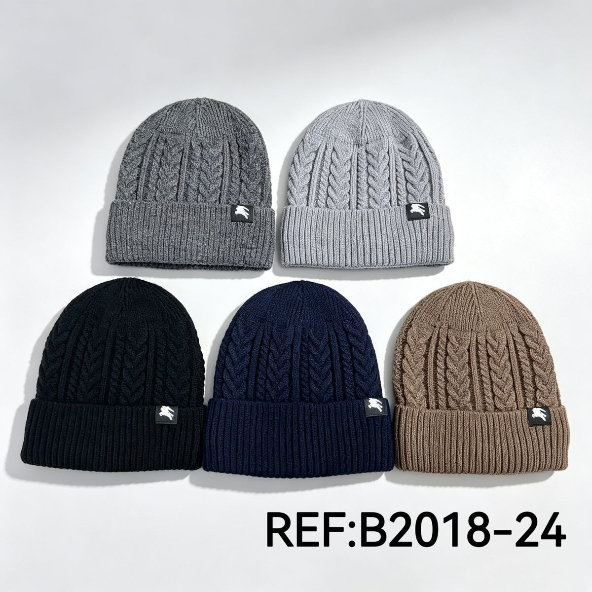 Bonnet homme en doublé polaire （x12)
