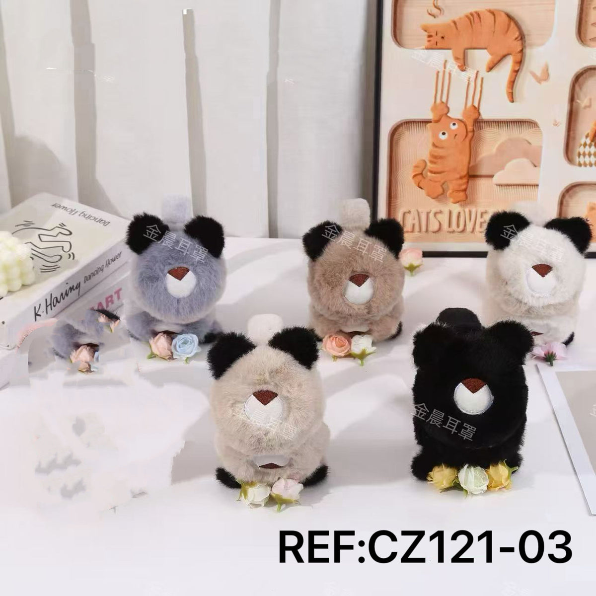 Cache-oreilles enfant en peluche chaud（x12)#03e（副本）