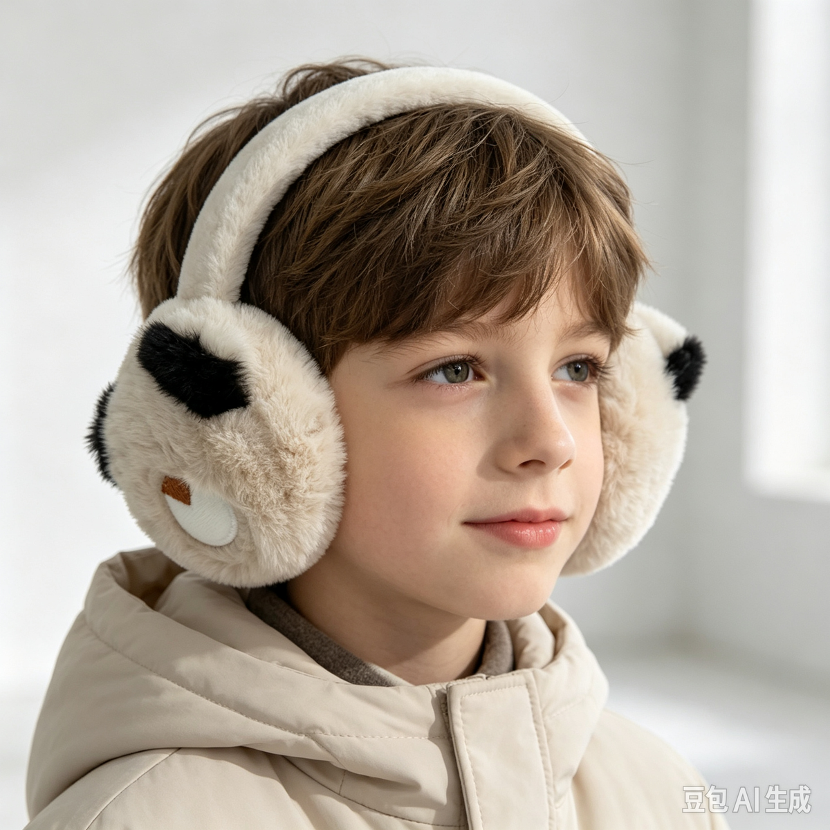 Cache-oreilles enfant en peluche chaud（x12)#03e（副本）