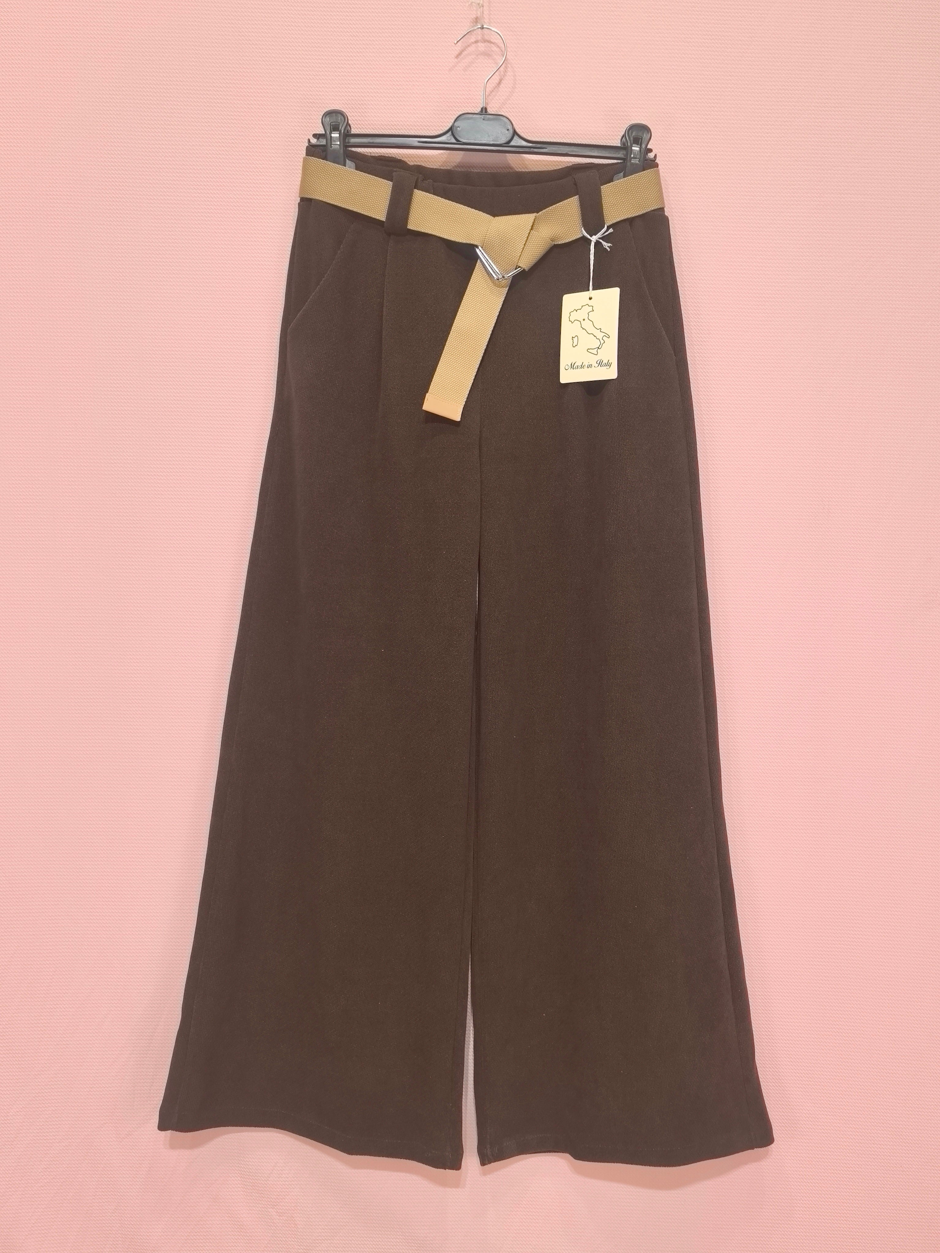 Pantalon large en tissu texturé au toucher doux(x6)