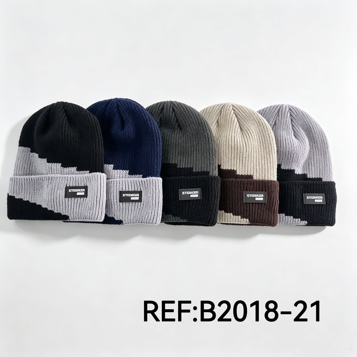 Bonnet homme en doublé polaire （x12) #21