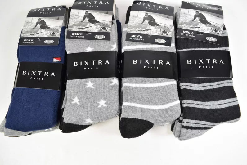 Chaussettes Homme Motifs Mélangés  (x24)