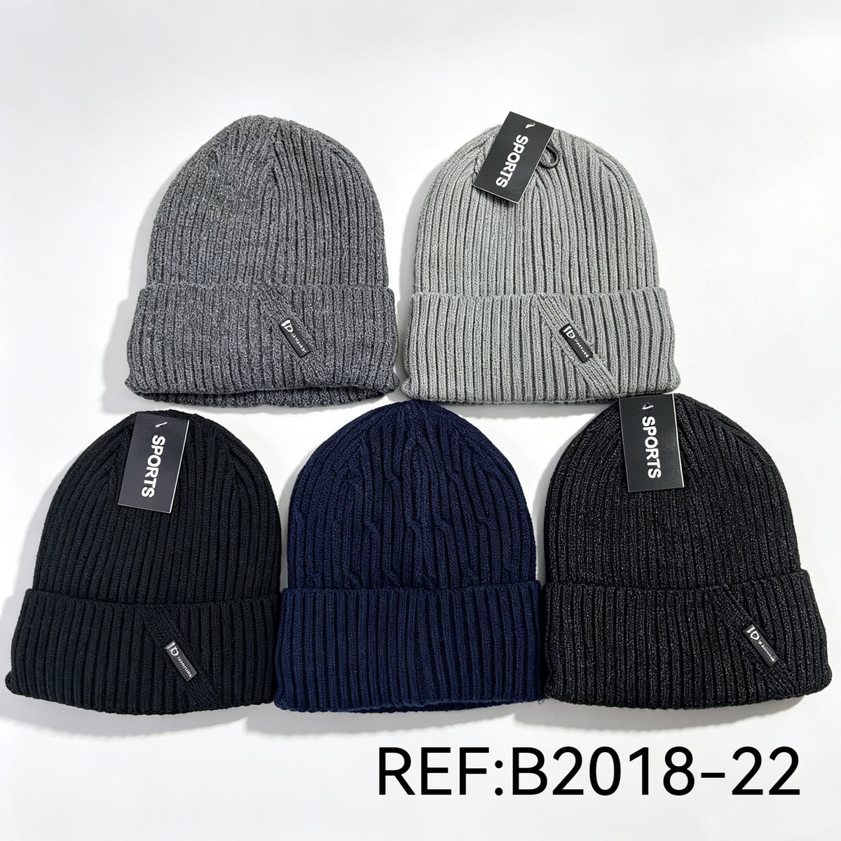 Bonnet homme en doublé polaire （x12) #22