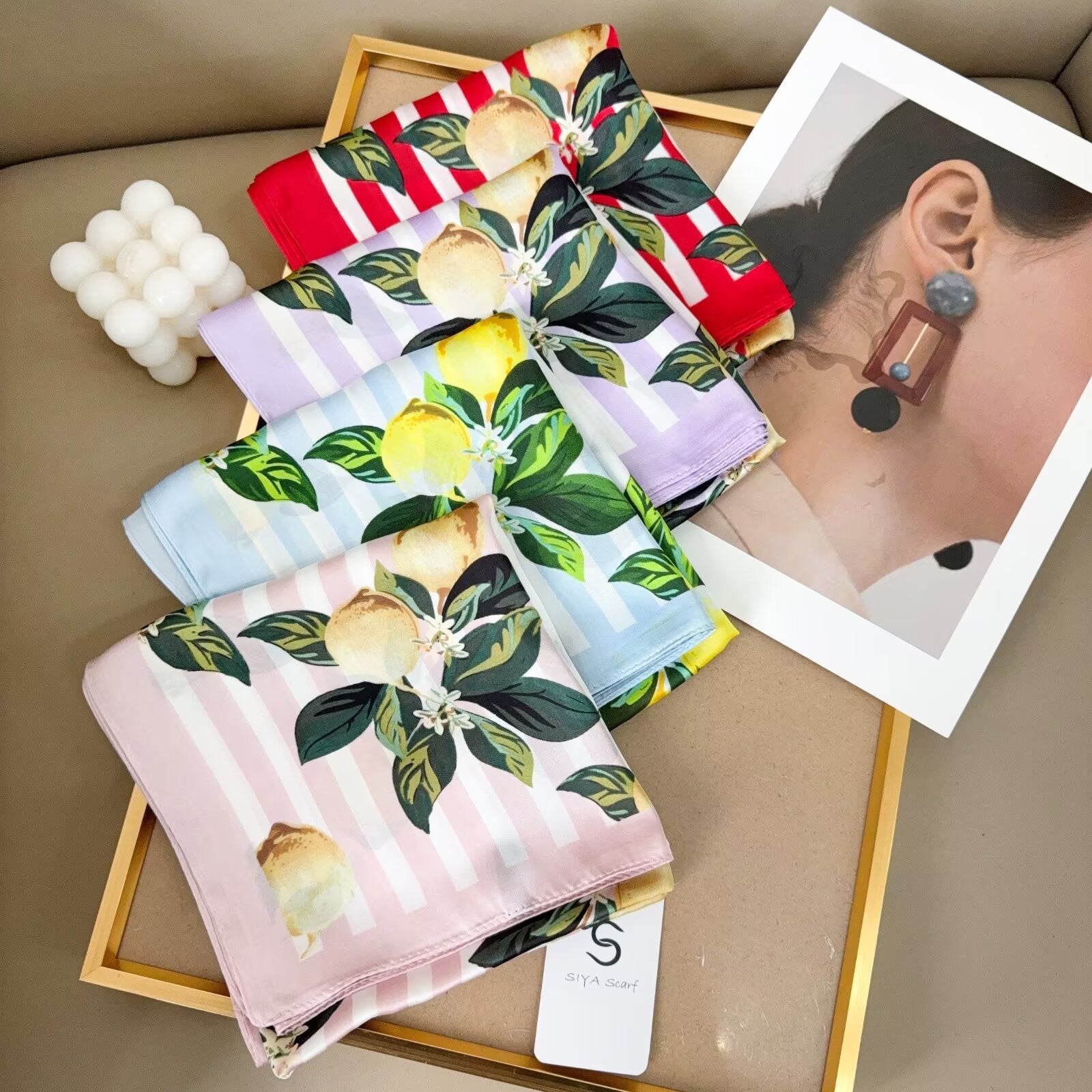 Foulard Carré touche soie 70cmx70cm (x12)#3