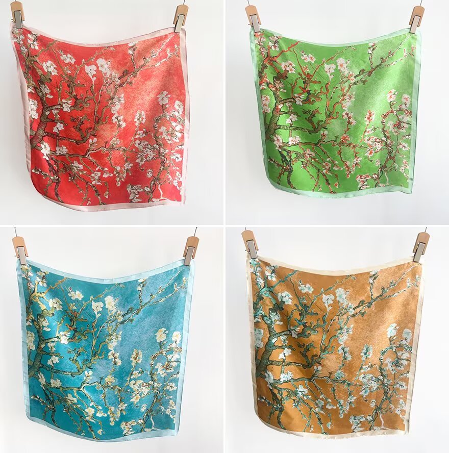 Foulard Carré touche soie 70cmx70cm (x12)#2