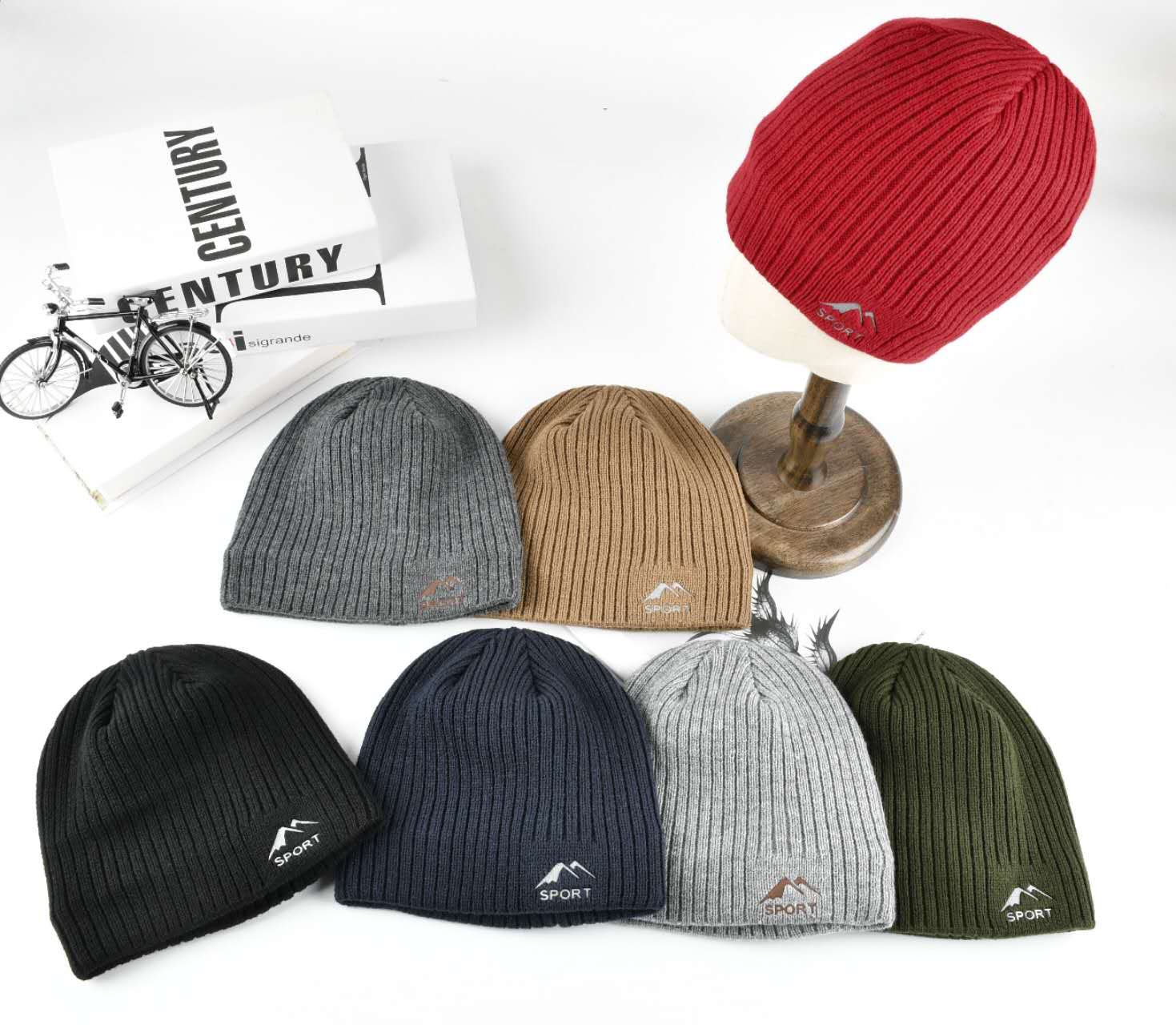 Bonnet tricoté homme hiver （x12)#7