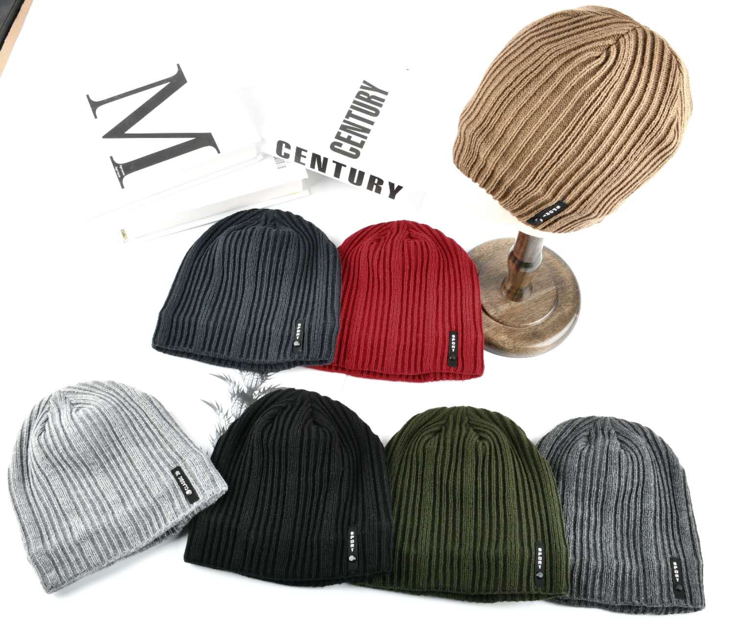 Bonnet tricoté homme hiver （x12)#6