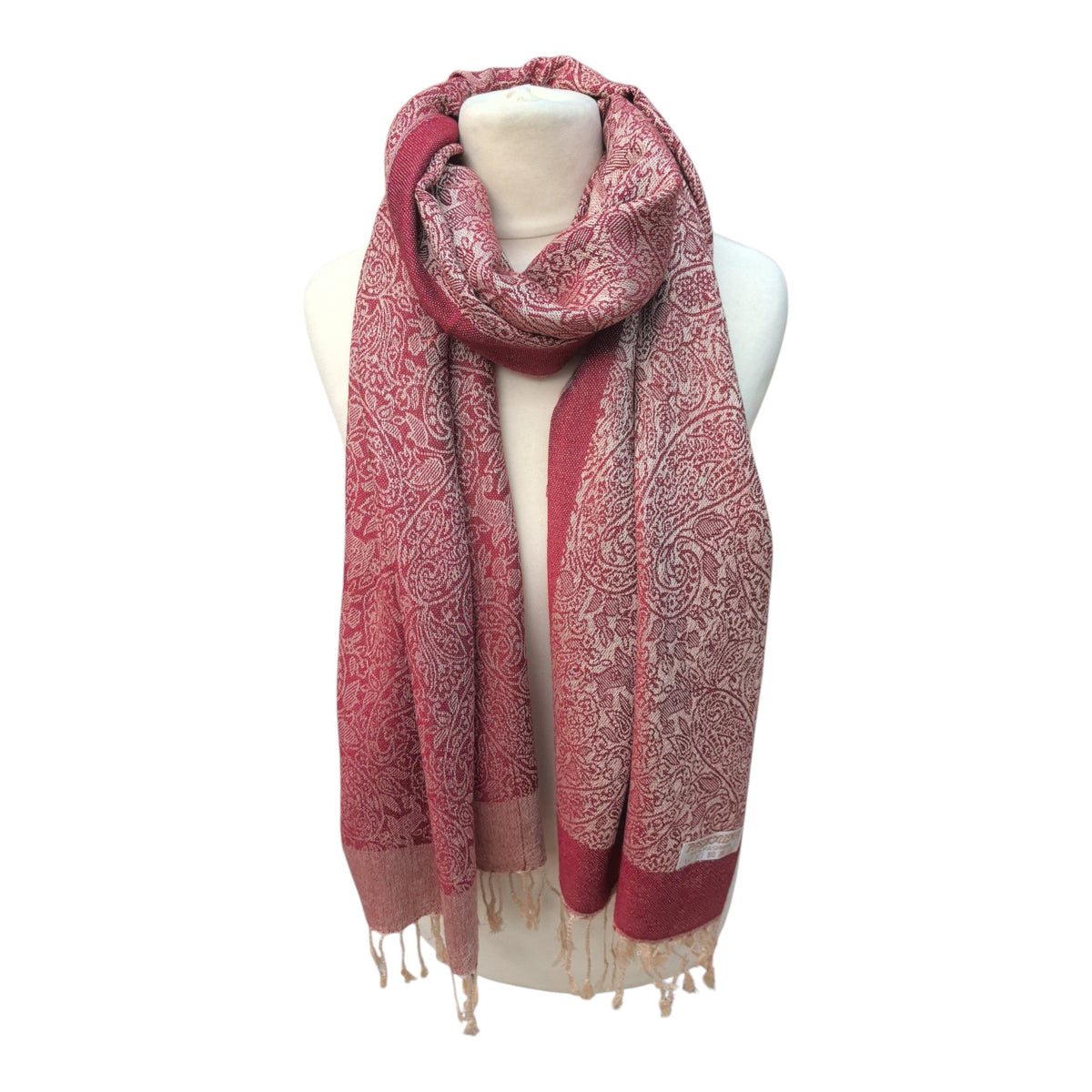 Écharpe Pashmina à motif paisley PHM-60（x12)