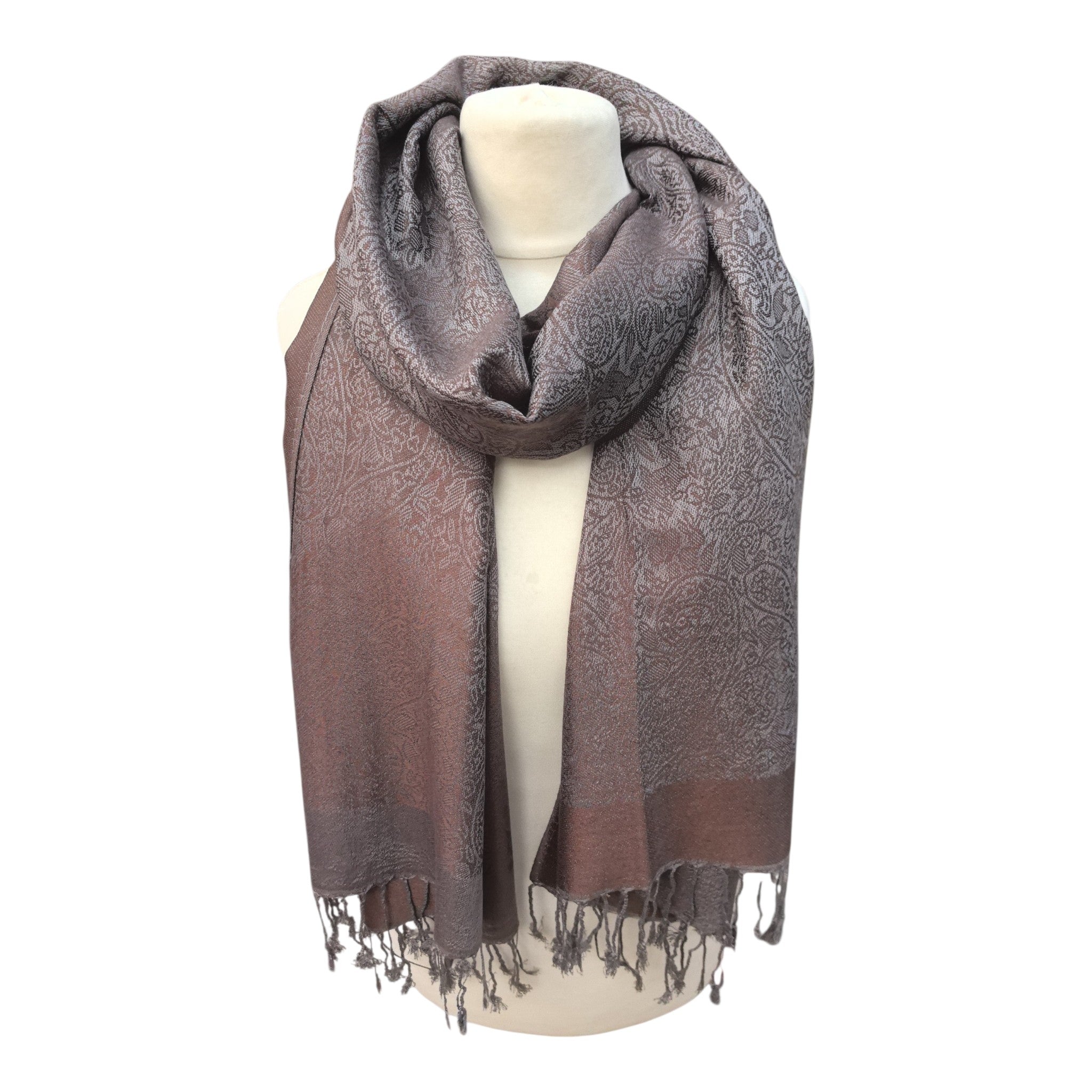Écharpe Pashmina à motif paisley PHM-60（x12)