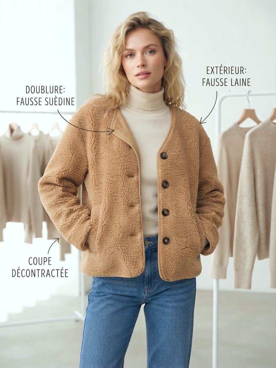 Veste style teddy (x5)