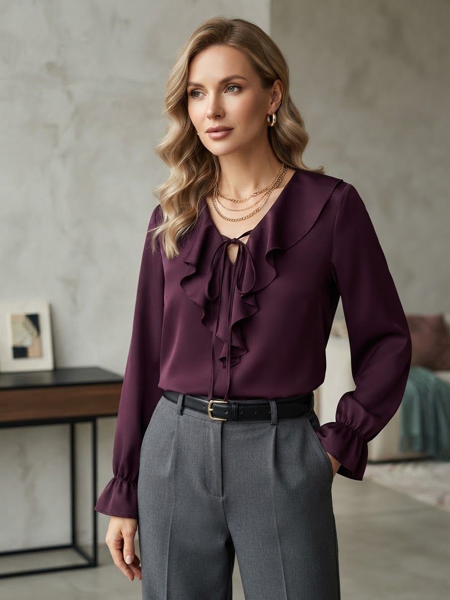 Blouse À Volants(x6)