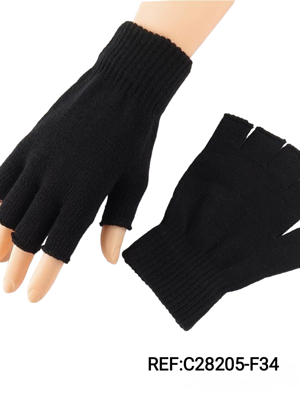 Mitaines gants femme Simple (x12)F34