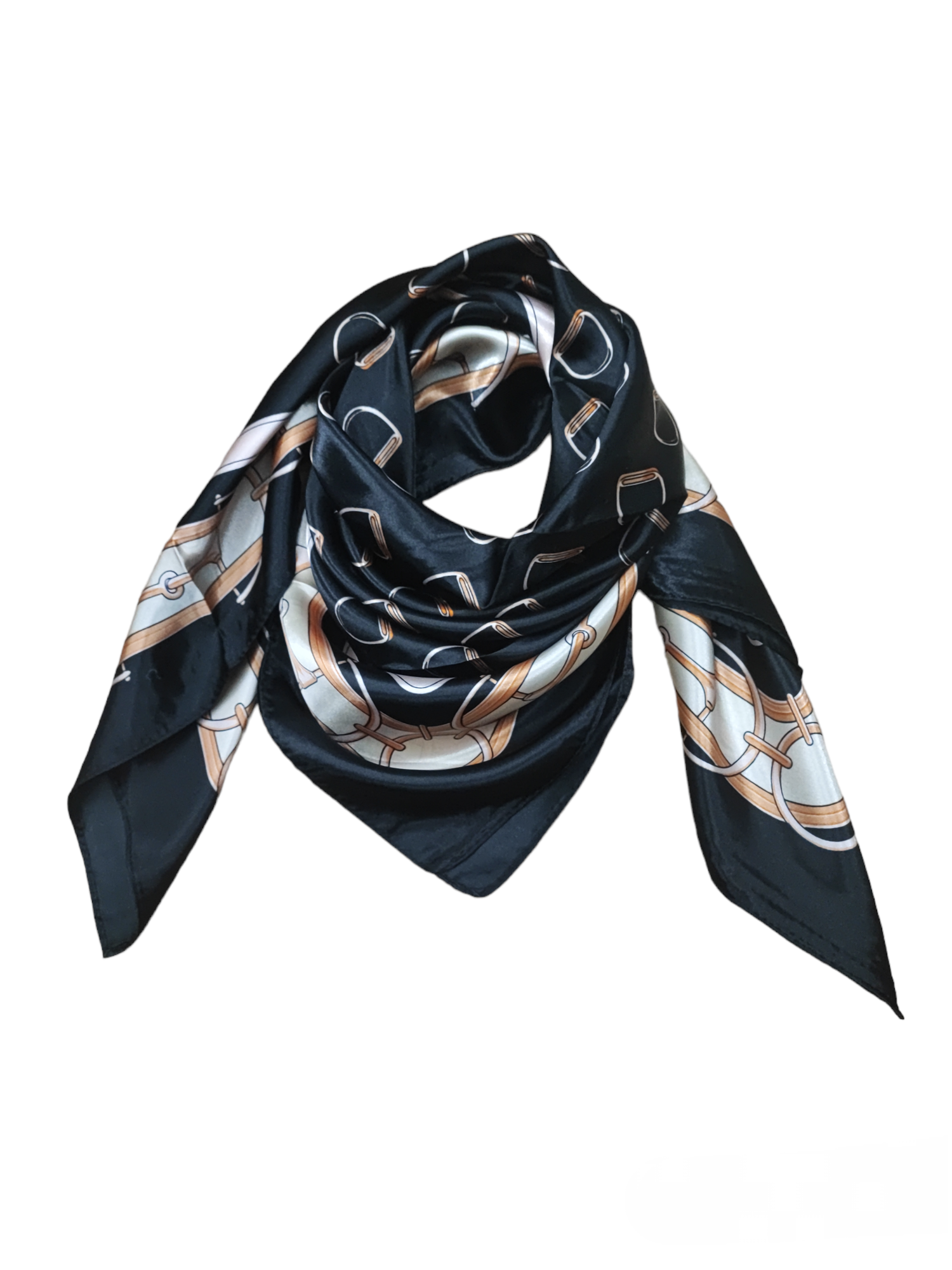 Foulard carré  90cm imprimé fantaisie (x10)#3