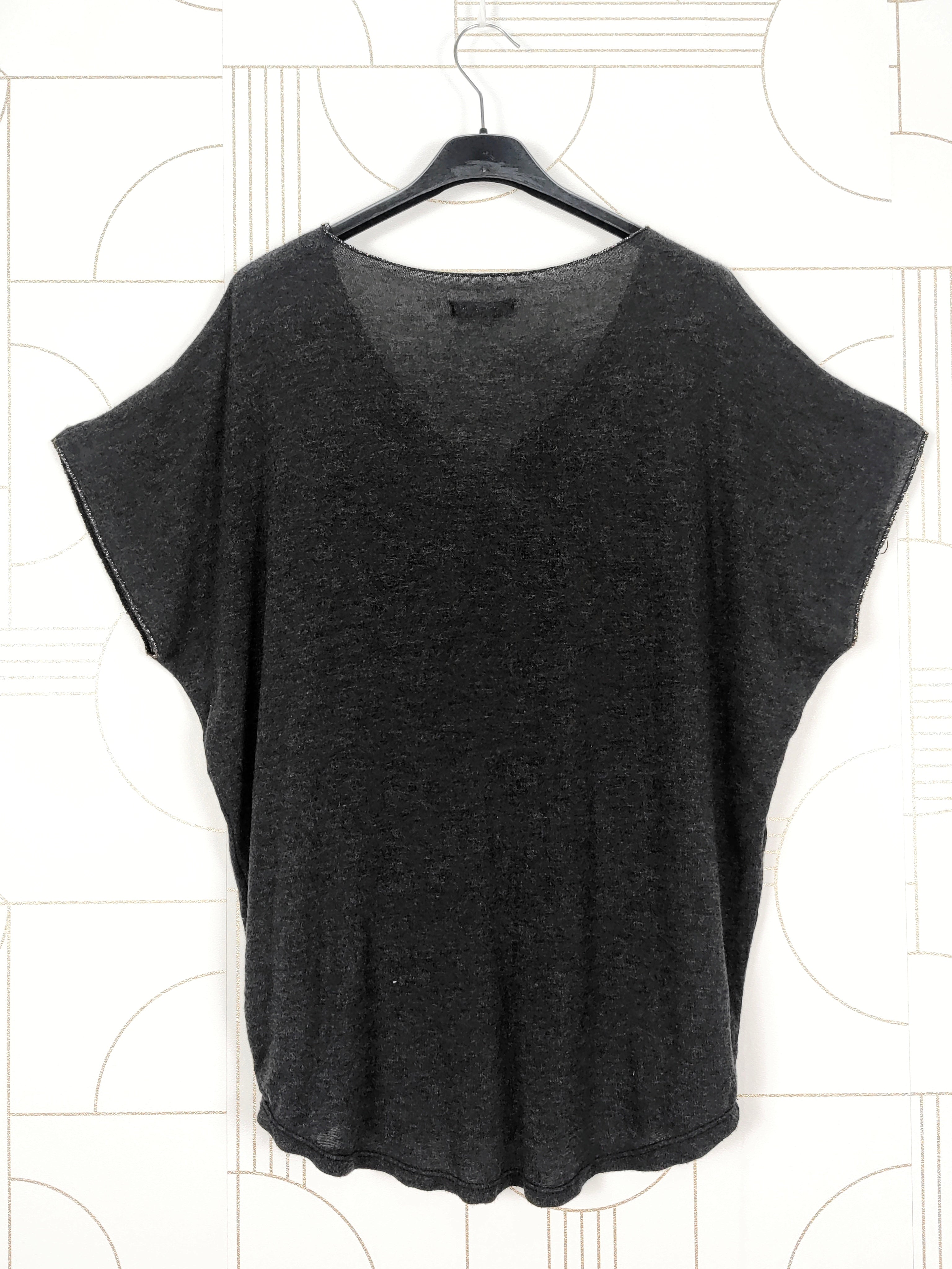 T-shirt col v oversize (x9)