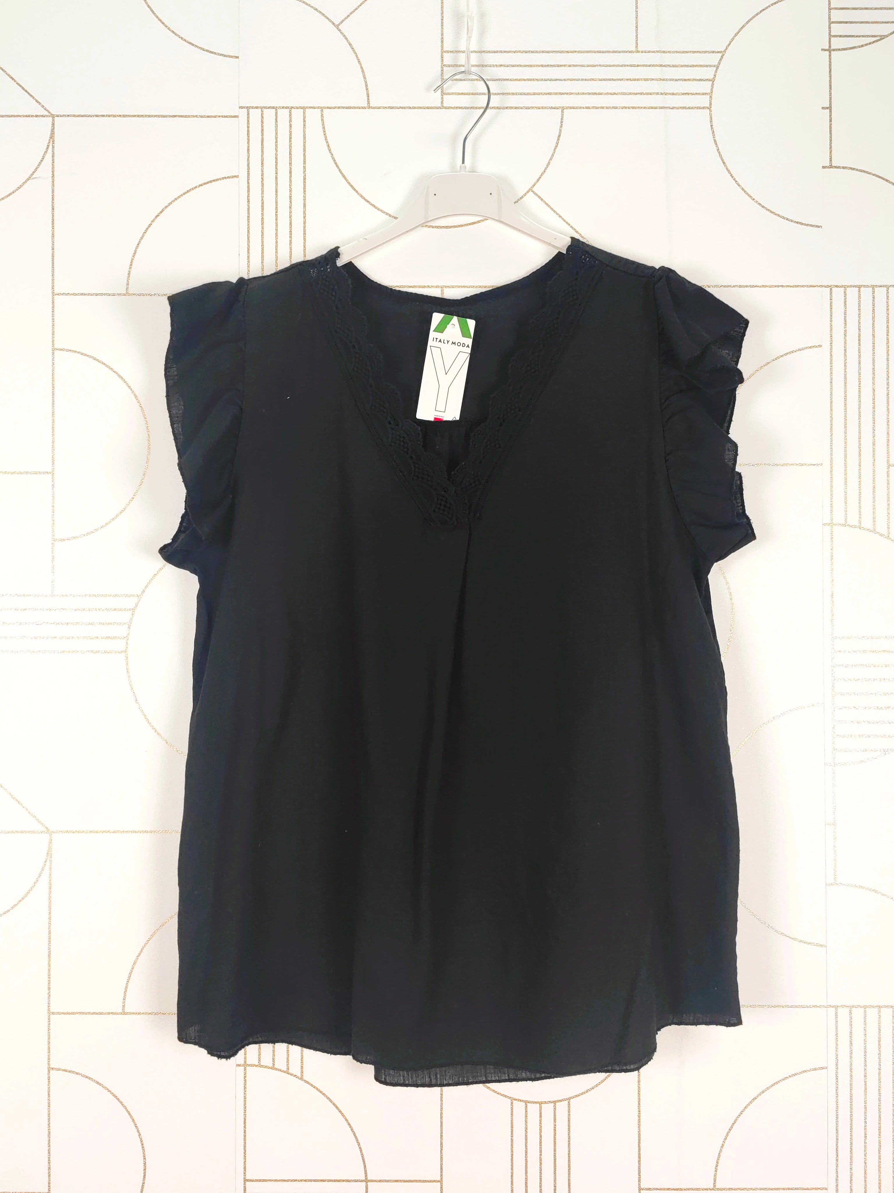 Blouse sans manches à col v (x9)