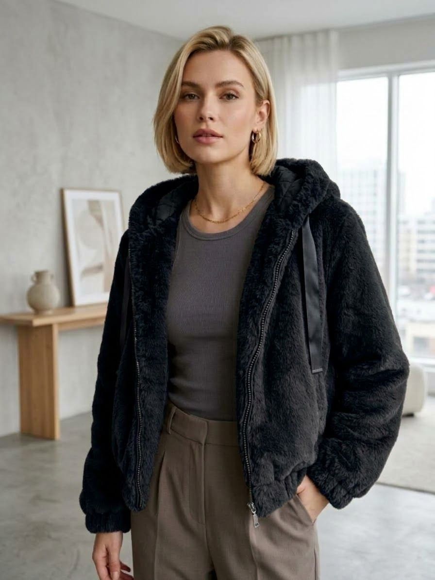 Veste Courte Fausse Fourrure (x5)