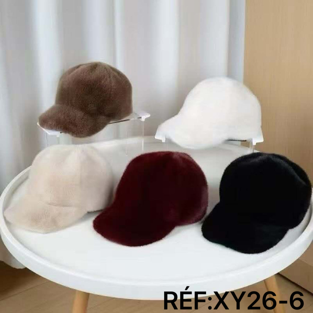 Casquette en fausse fourrure （x12)