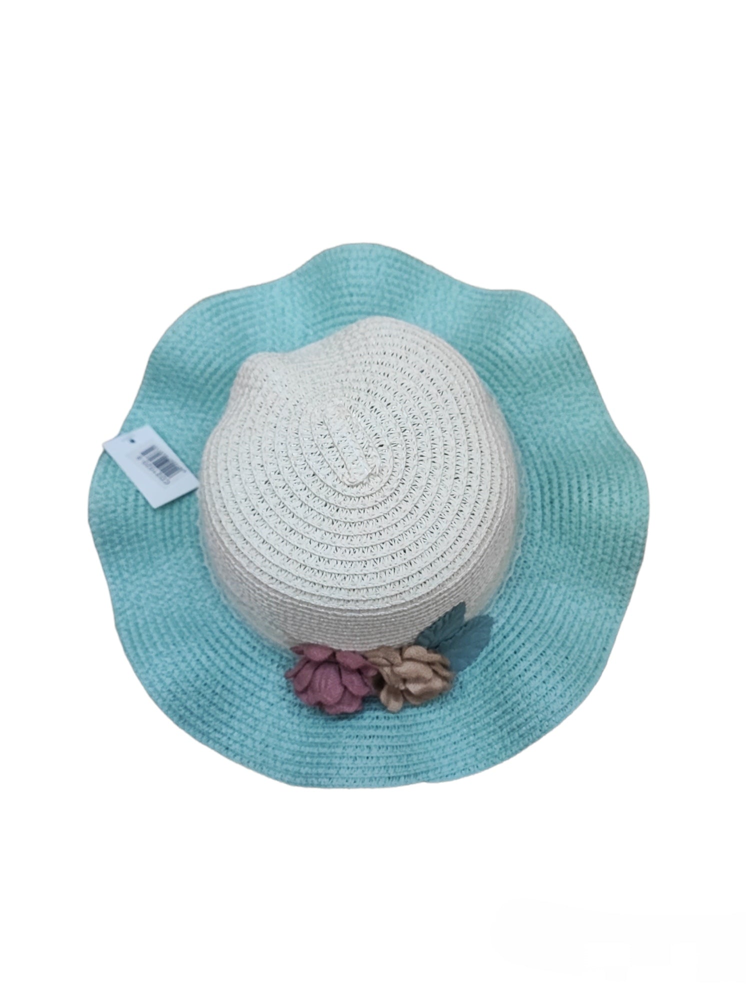 Chapeaux de paille taille enfant motif  fleur   (x12)