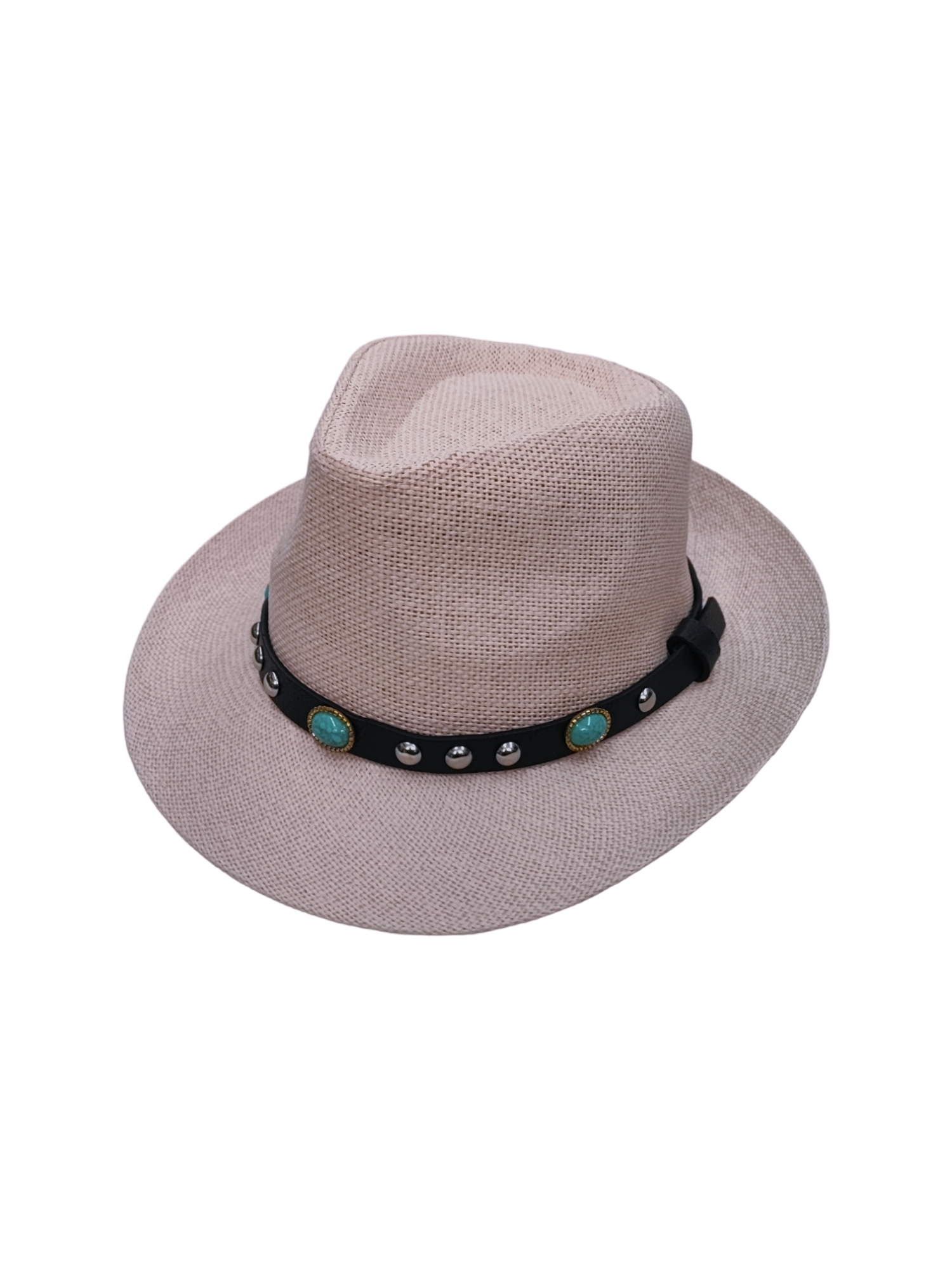 Chapeau de cowboy en paille avec ceinture(x12)