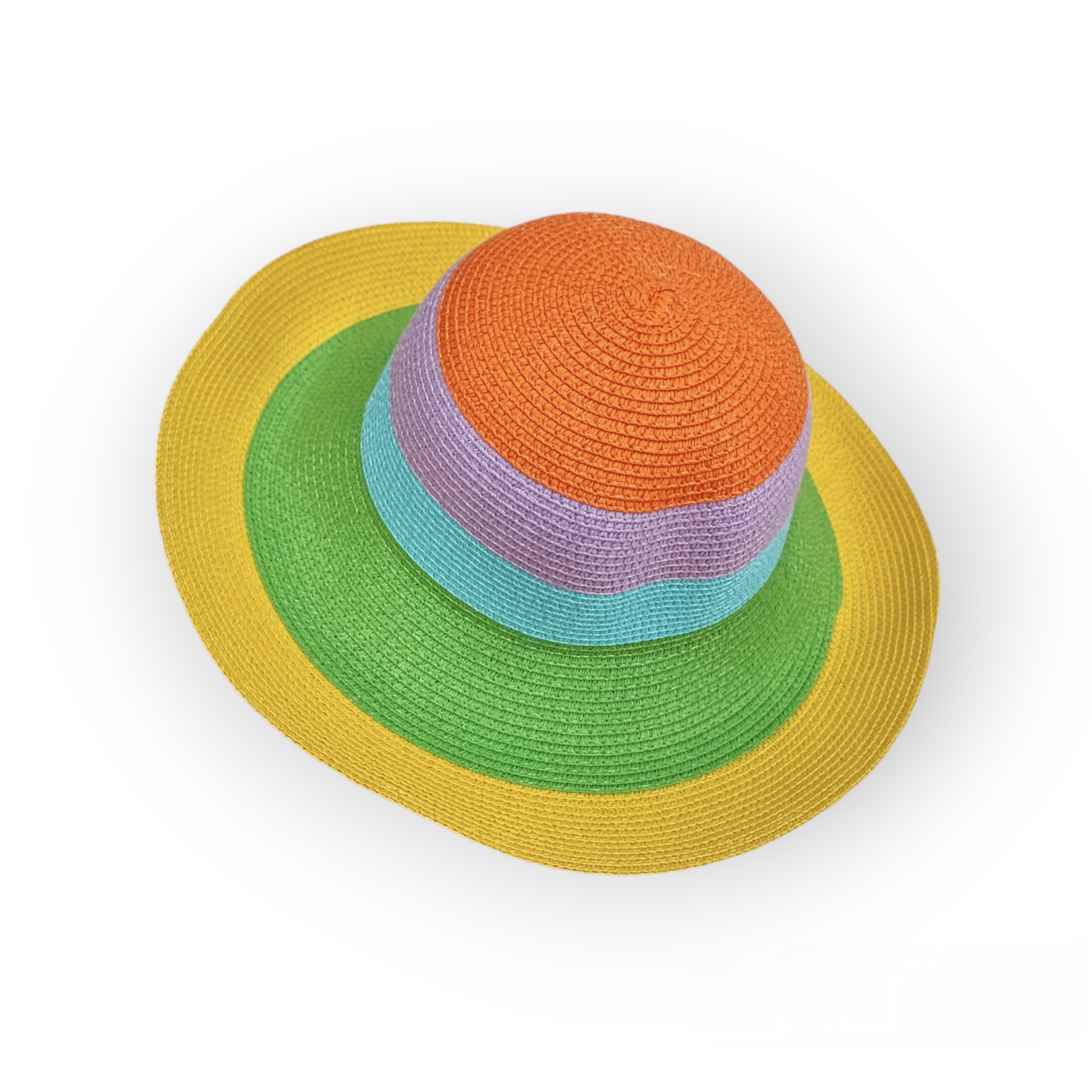 Chapeau paille Multi-Colorie (x12)