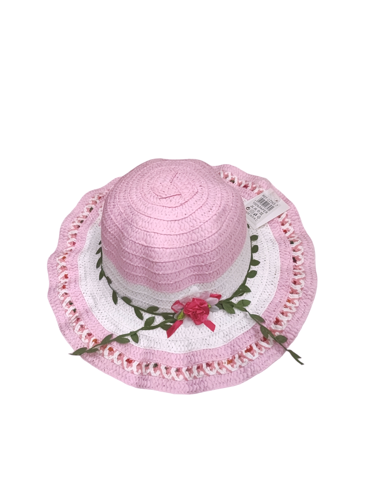 Chapeaux  enfant  motif fleurs (x12)