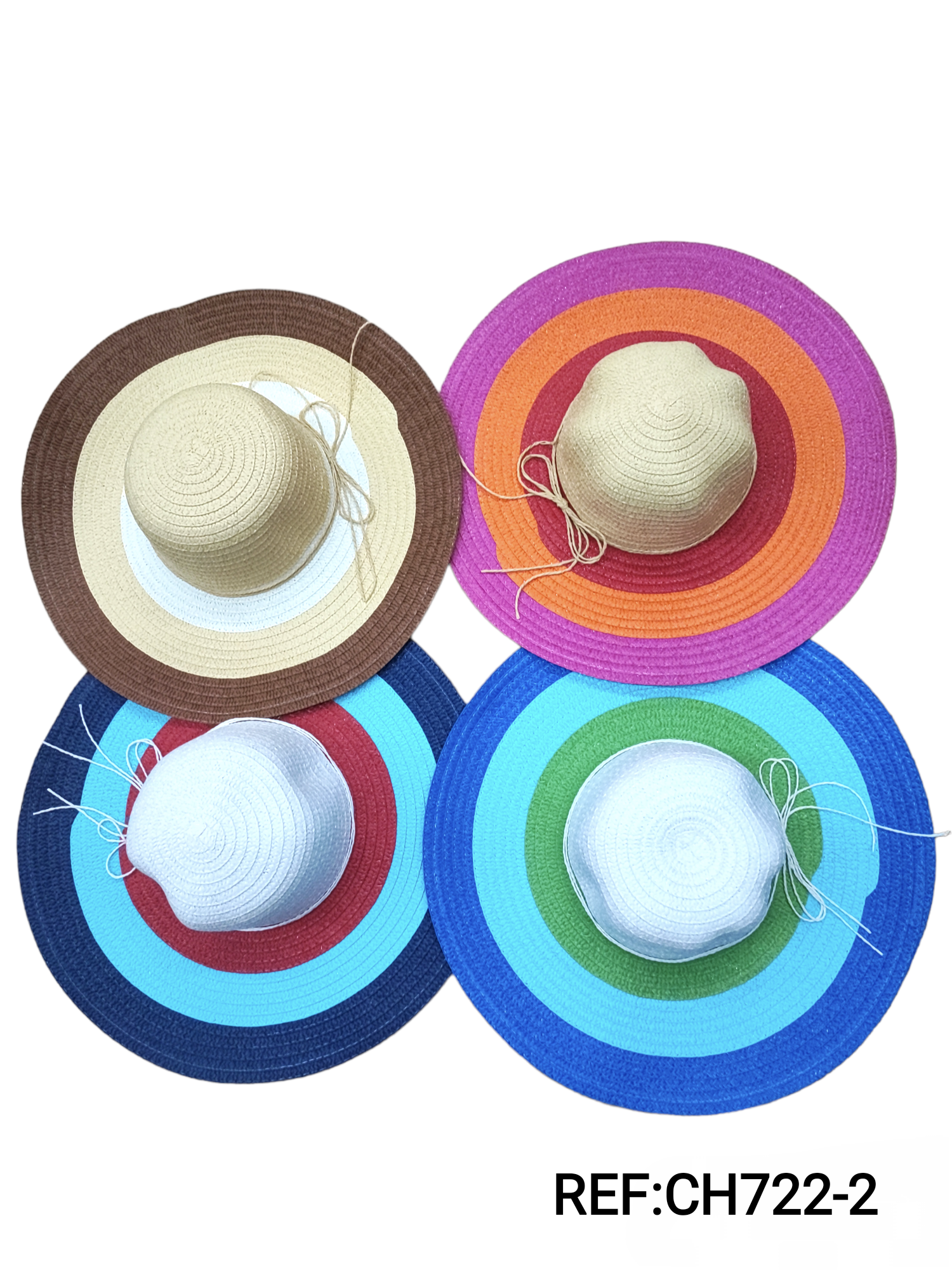 Chapeau capeline couleur (x12)