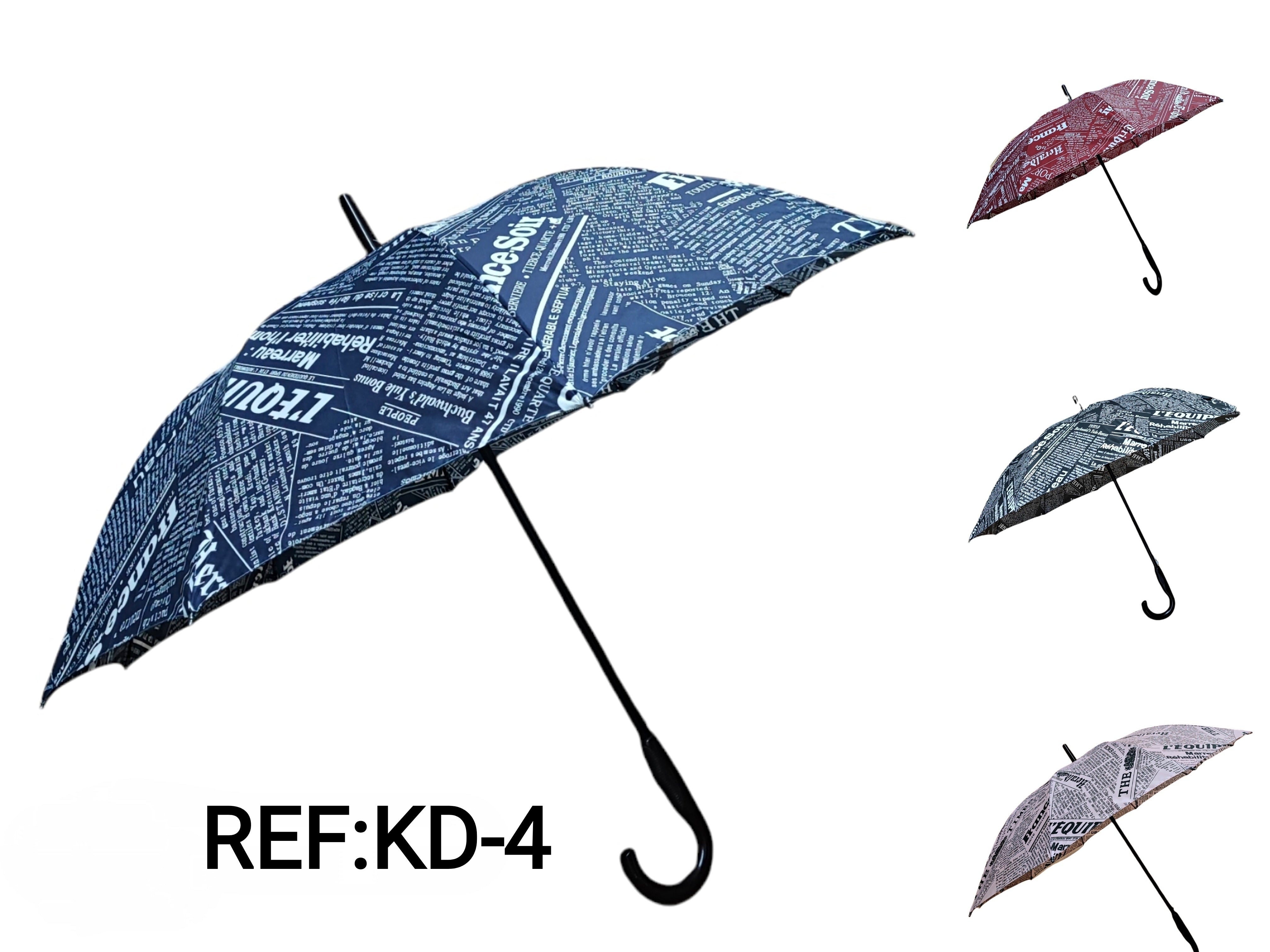 Parapluie long motif  journal (x12)
