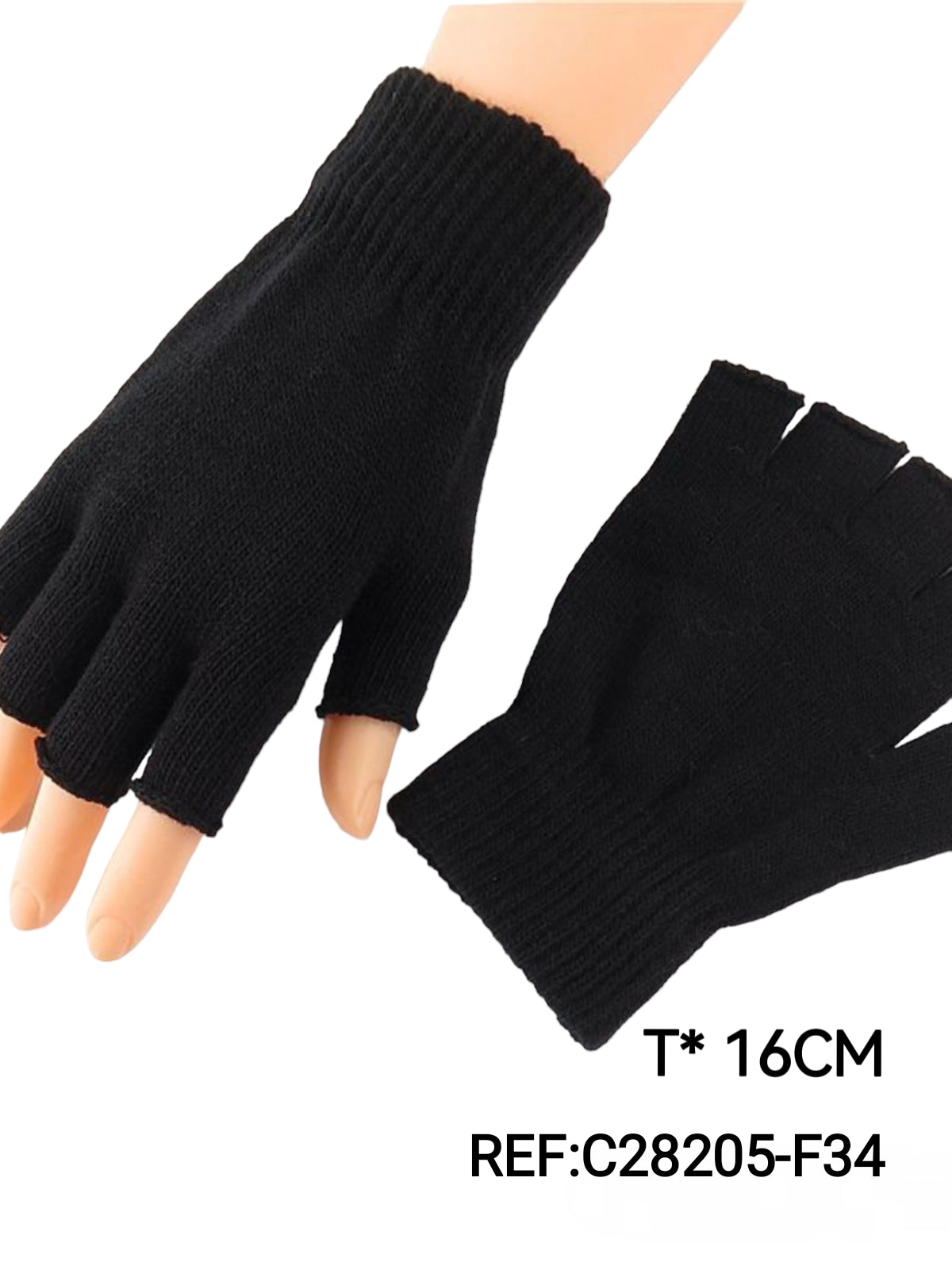 Mitaines gants femme Simple (x12)F34